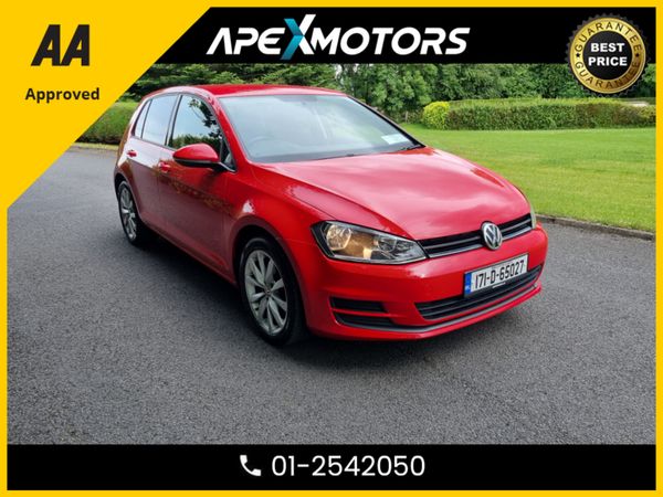 Volkswagen Golf Hatchback, Diesel, 2017, Red