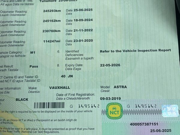 Vauxhall Astra Hatchback, Diesel, 2012, Black