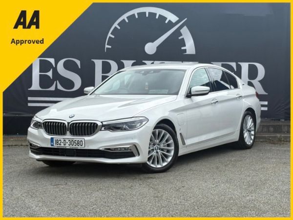 BMW 5-Series Saloon, Petrol Plug-in Hybrid, 2018, White