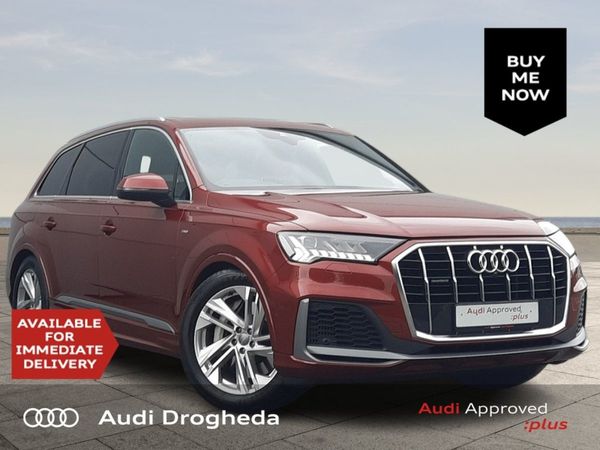Audi Q7 SUV, Petrol Plug-in Hybrid, 2021, Red