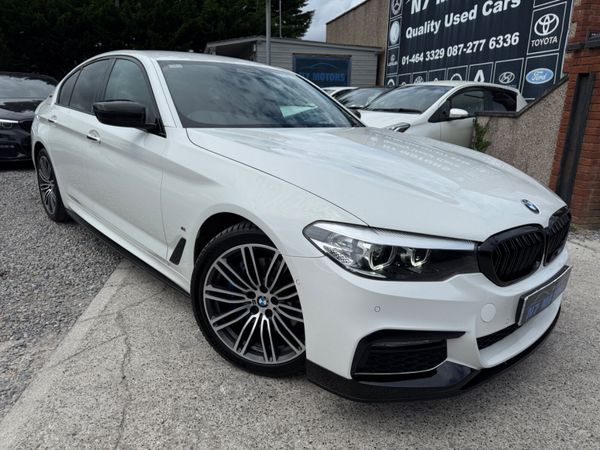 BMW 5-Series Saloon, Petrol Plug-in Hybrid, 2018, White