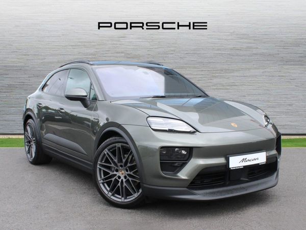 Porsche Macan SUV, Electric, 2025, Green