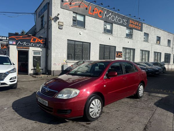 Toyota Corolla Saloon, Petrol, 2006, Red
