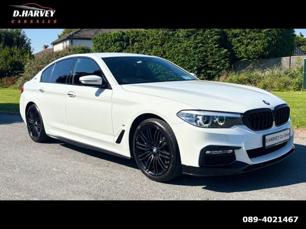 BMW 5-Series Saloon, Hybrid, 2018, White