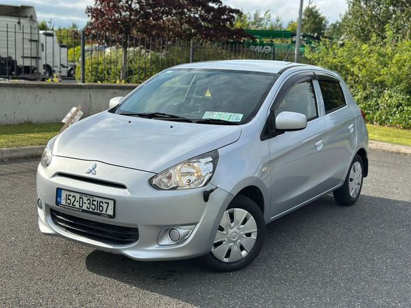Mitsubishi Mirage Hatchback, Petrol, 2015, Silver