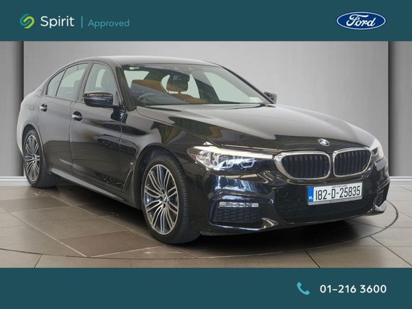 BMW 5-Series Saloon, Petrol Plug-in Hybrid, 2018, Black