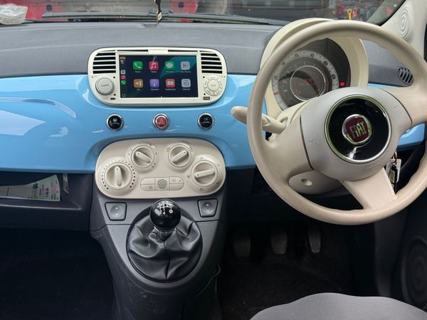 Fiat 500 Hatchback, Petrol, 2013, Blue