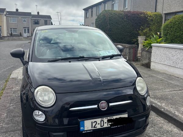 Fiat 500 Hatchback, Petrol, 2012, Black