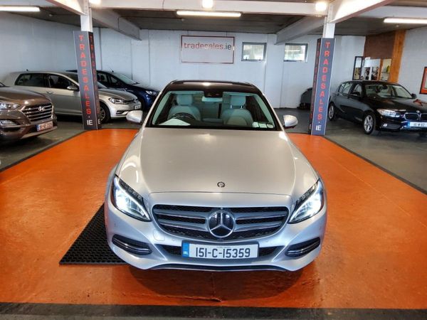 Mercedes-Benz C-Class Saloon, Diesel Hybrid, 2015, Silver