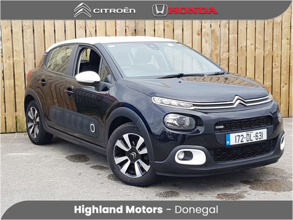 Citroen C3 Hatchback, Petrol, 2017, Black