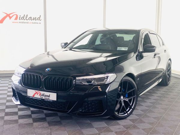 BMW 5-Series Saloon, Diesel Hybrid, 2021, Black