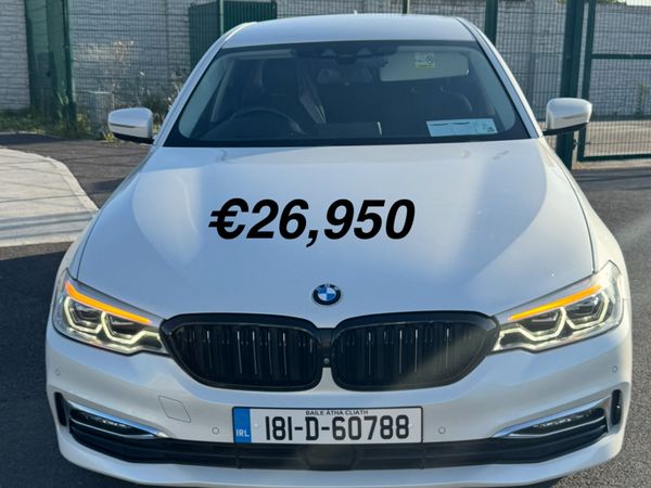 BMW 5-Series Saloon, Diesel, 2018, White