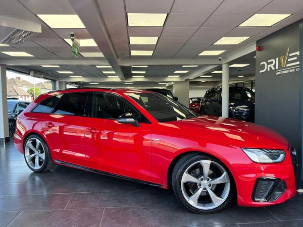 Audi A4 Estate, Diesel Hybrid, 2021, Red