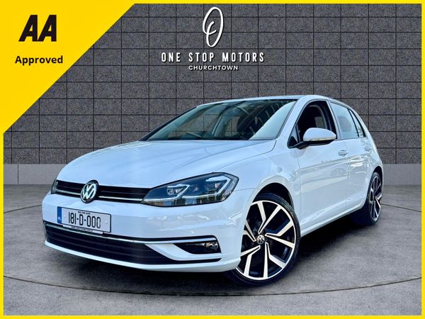 Volkswagen Golf Hatchback, Petrol, 2018, White