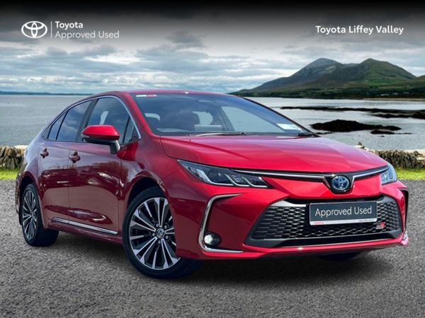 Toyota Corolla Saloon, Petrol Hybrid, 2023, Red