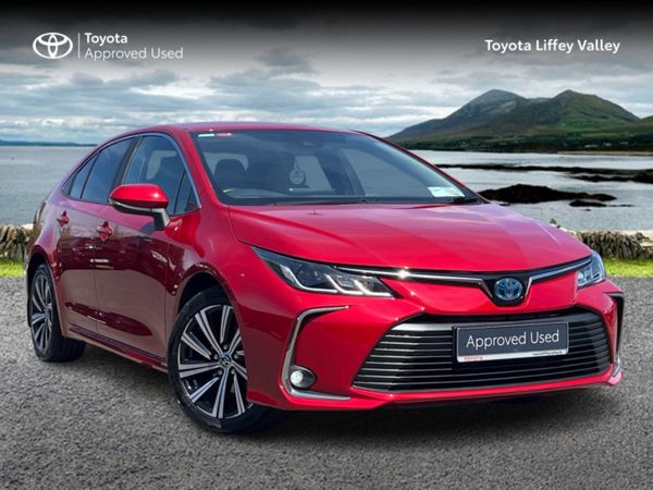 Toyota Corolla Saloon, Petrol Hybrid, 2022, Red