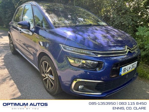 Citroen C4 Picasso Estate, Petrol, 2018, Blue