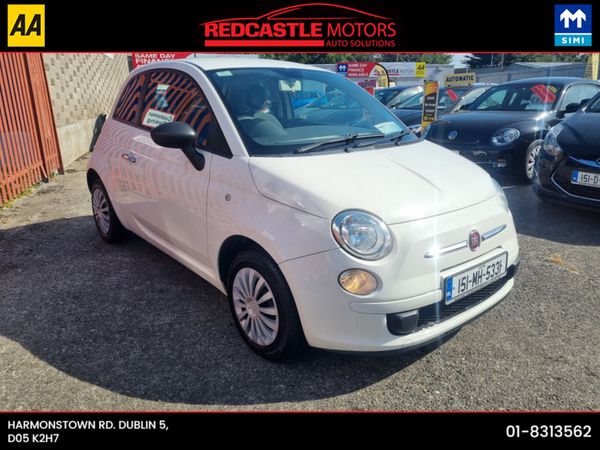 Fiat 500 Hatchback, Petrol, 2015, White