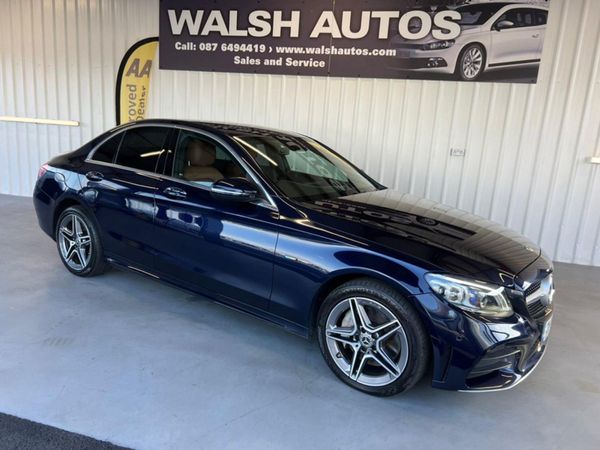 Mercedes-Benz C-Class Saloon, Hybrid, 2021, Blue