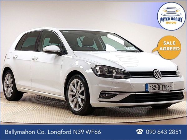 Volkswagen Golf Hatchback, Diesel, 2018, White