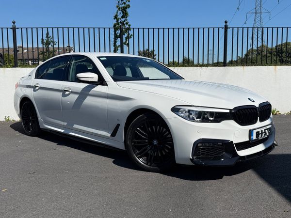 BMW 5-Series Saloon, Petrol Plug-in Hybrid, 2018, White