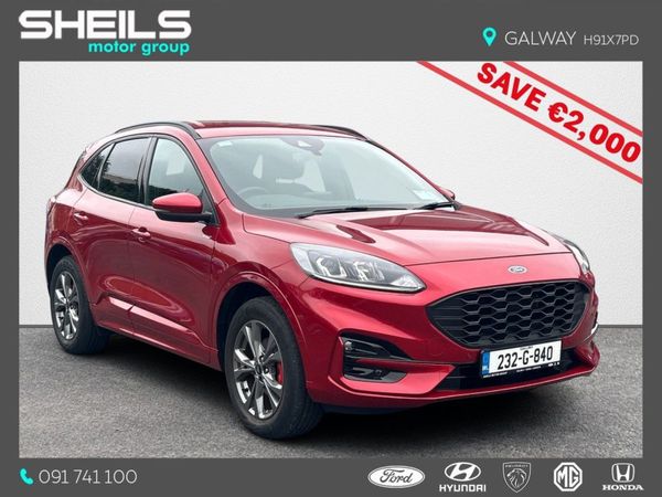 Ford Kuga SUV, Petrol Plug-in Hybrid, 2023, Red