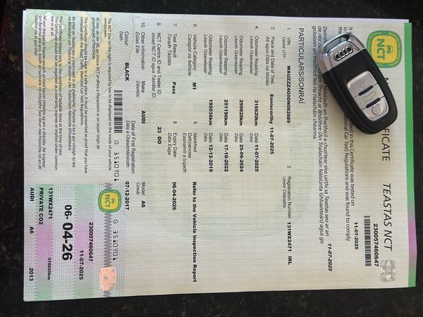 Audi A6 Saloon, Diesel, 2013, Black