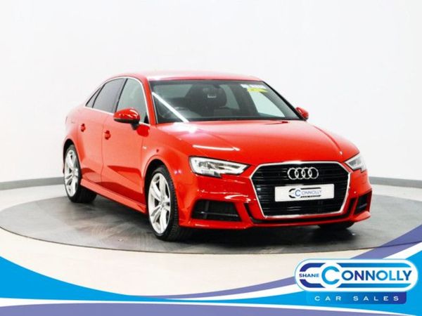 Audi A3 Saloon, Petrol, 2019, Red