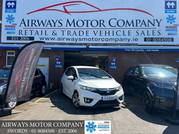 Honda Fit Hatchback, Petrol Hybrid, 2017, White