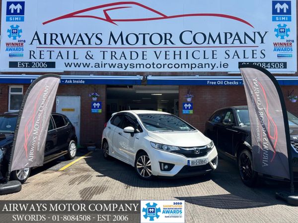 Honda Fit Hatchback, Petrol Hybrid, 2016, White