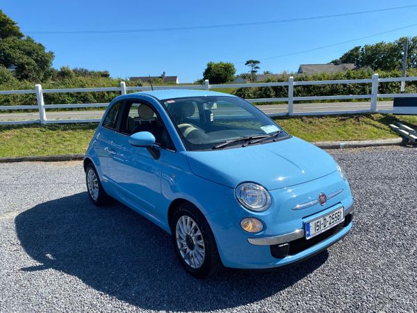 Fiat 500 Hatchback, Petrol, 2015, Blue