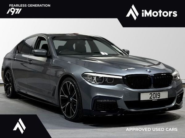 BMW 5-Series Saloon, Hybrid, 2019, Blue