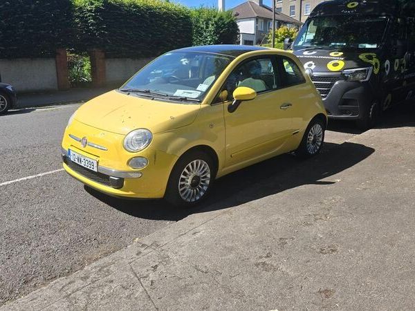Fiat 500 Hatchback, Petrol, 2012, Yellow