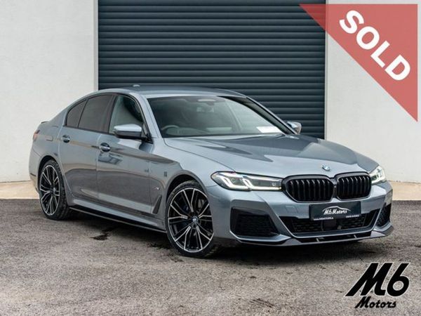 BMW 5-Series Saloon, Hybrid, 2020, Blue