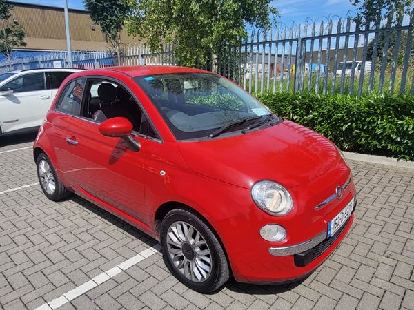 Fiat 500 Hatchback, Petrol, 2015, Red