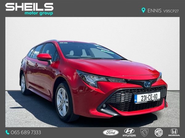 Toyota Corolla Estate, Petrol Hybrid, 2023, Red