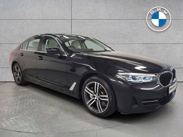 BMW 5-Series Saloon, Petrol Plug-in Hybrid, 2021, Black