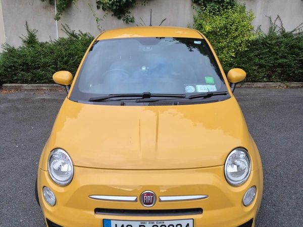 Fiat 500 Hatchback, Petrol, 2014, Yellow