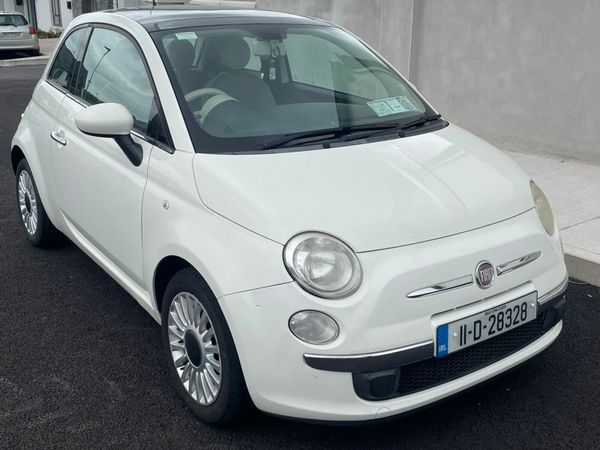 Fiat 500 Hatchback, Petrol, 2011, White