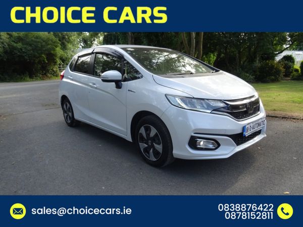 Honda Fit Hatchback, Petrol Hybrid, 2018, White