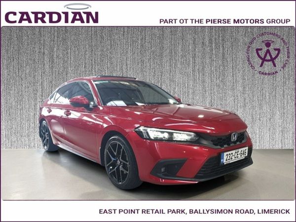 Honda Civic Hatchback, Petrol Hybrid, 2023, Red