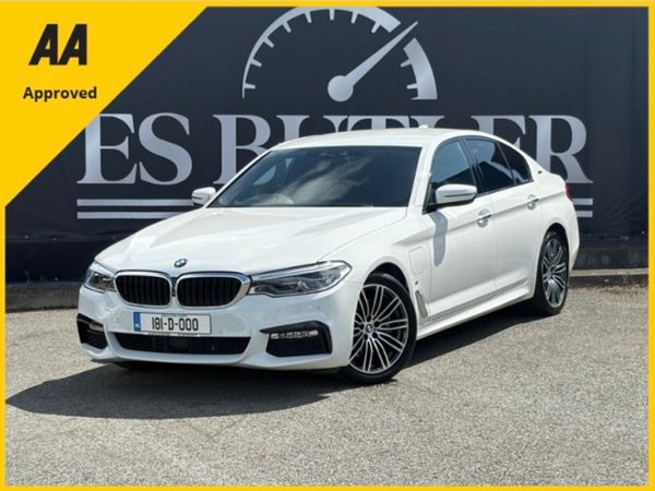 BMW 5-Series Saloon, Petrol Plug-in Hybrid, 2018, White