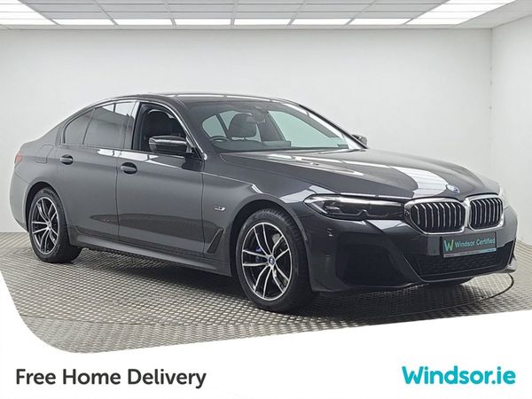 BMW 5-Series Saloon, Petrol Hybrid, 2022, Grey