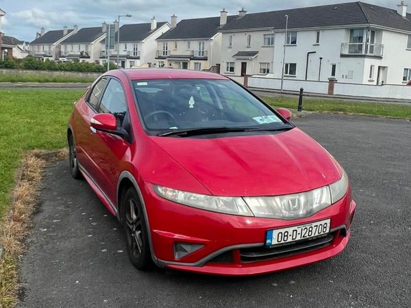 Honda Civic Hatchback, Petrol, 2008, Red