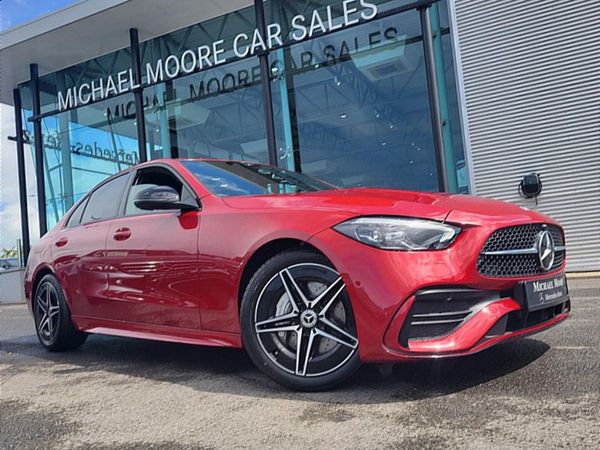 Mercedes-Benz C-Class Saloon, Diesel Hybrid, 2025, Red