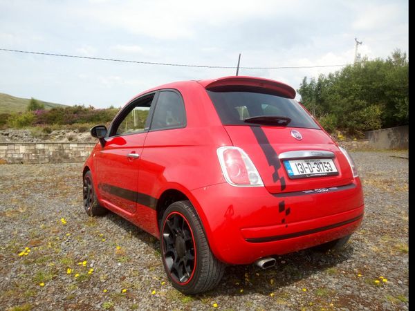 Fiat 500 Hatchback, Petrol, 2013, Red