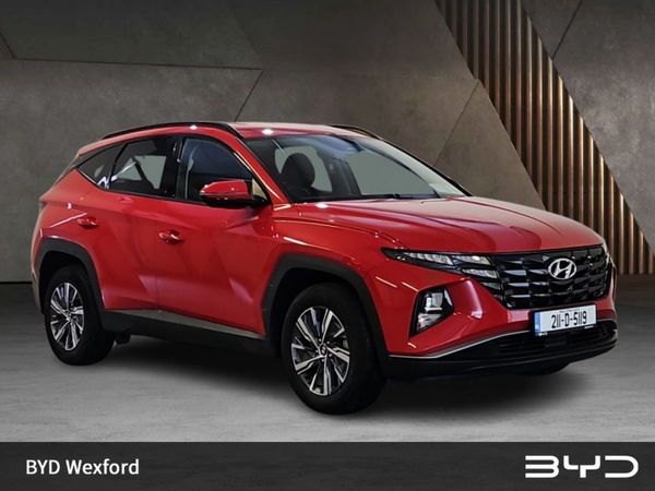 Hyundai Tucson SUV, Petrol Hybrid, 2021, Red