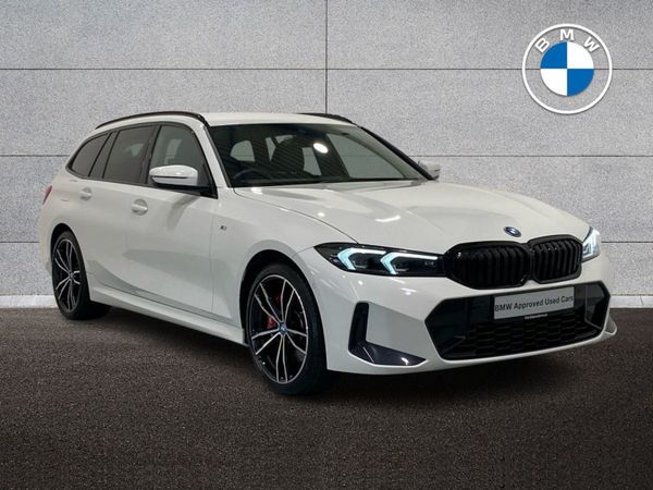 BMW 3-Series Estate, Petrol Plug-in Hybrid, 2024, White