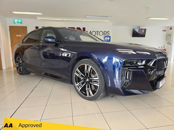 BMW 7-Series Saloon, Hybrid, 2025, Blue