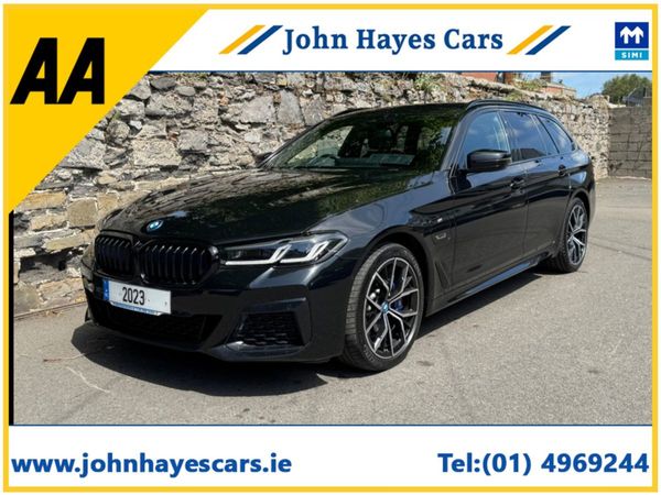BMW 5-Series Estate, Petrol Plug-in Hybrid, 2023, Black